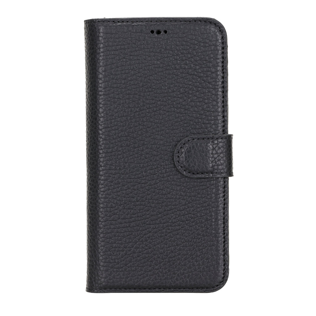 iPhone 12 Pro Max Black Leather Detachable 2-in-1 Wallet Case with Card Holder and MagSafe - Hardiston - 3