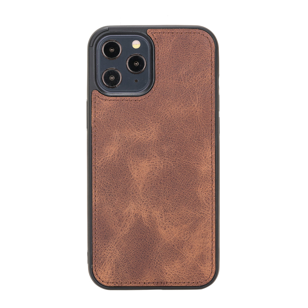 iPhone 12 Pro Max Brown Leather Detachable 2-in-1 Wallet Case with Card Holder and MagSafe - Hardiston - 5