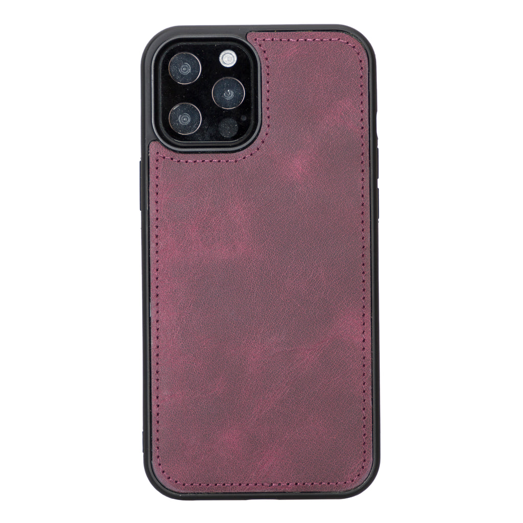 iPhone 12 Pro Purple Leather Detachable Dual 2-in-1 Wallet Case with Card Holder and MagSafe - Hardiston - 6