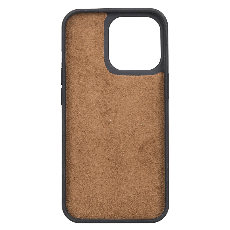 iPhone 13 Pro Russet Leather Snap-On Case with MagSafe - Hardiston - 3