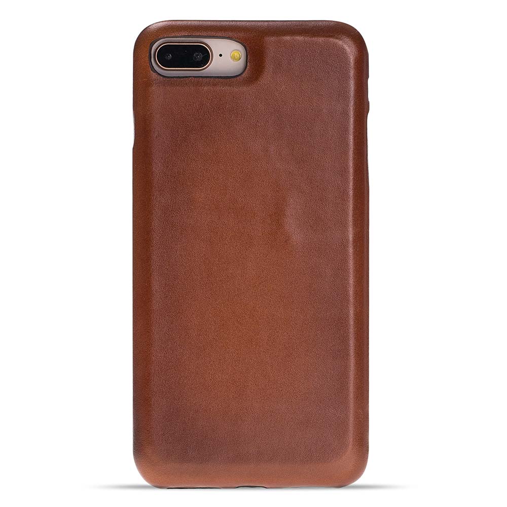 iPhone 8 Plus / 7 Plus Russet Leather Snap-On Case - Hardiston - 1