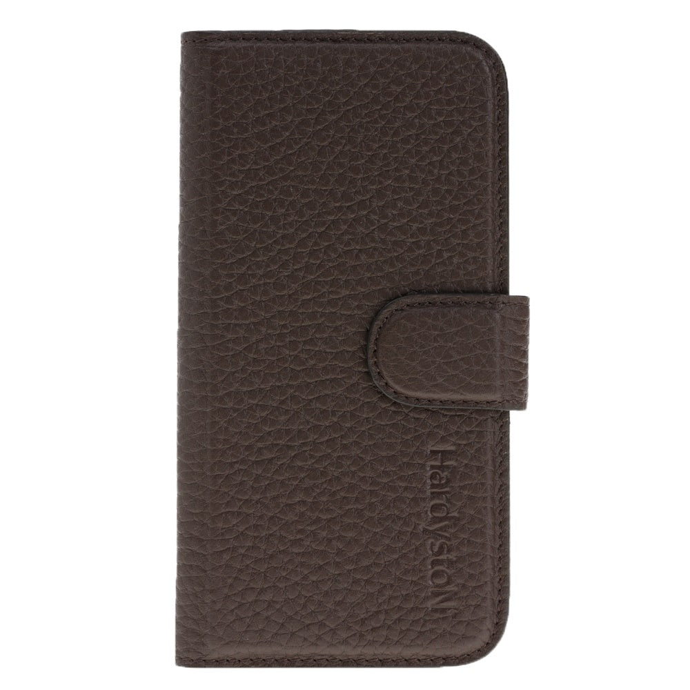 iPhone SE / 8 / 7 Brown Leather Folio 2-in-1 Wallet Case with Card Holder - Hardiston - 7