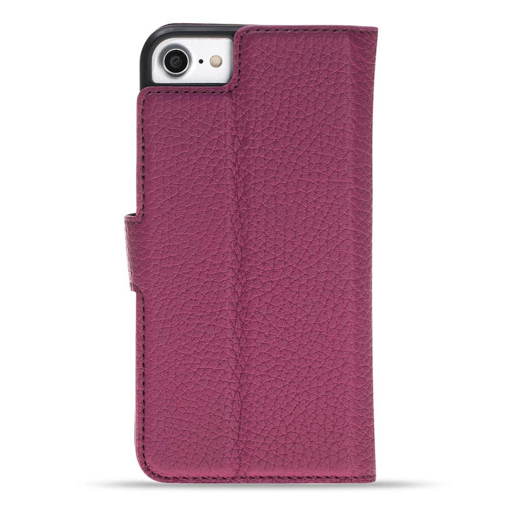 iPhone SE / 8 / 7 Pink Leather Detachable 2-in-1 Wallet Case with Card Holder - Hardiston - 5