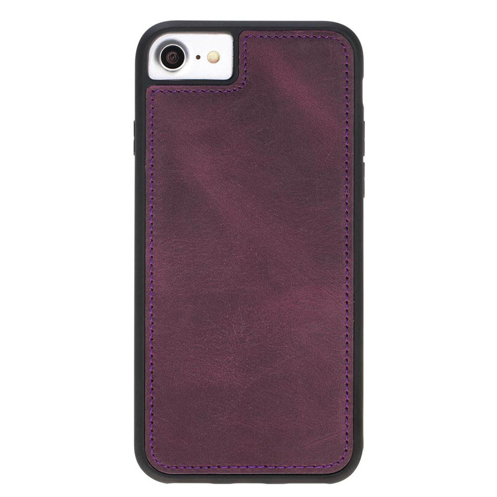 iPhone SE / 8 / 7 Purple Leather Detachable 2-in-1 Wallet Case with Card Holder - Hardiston - 6