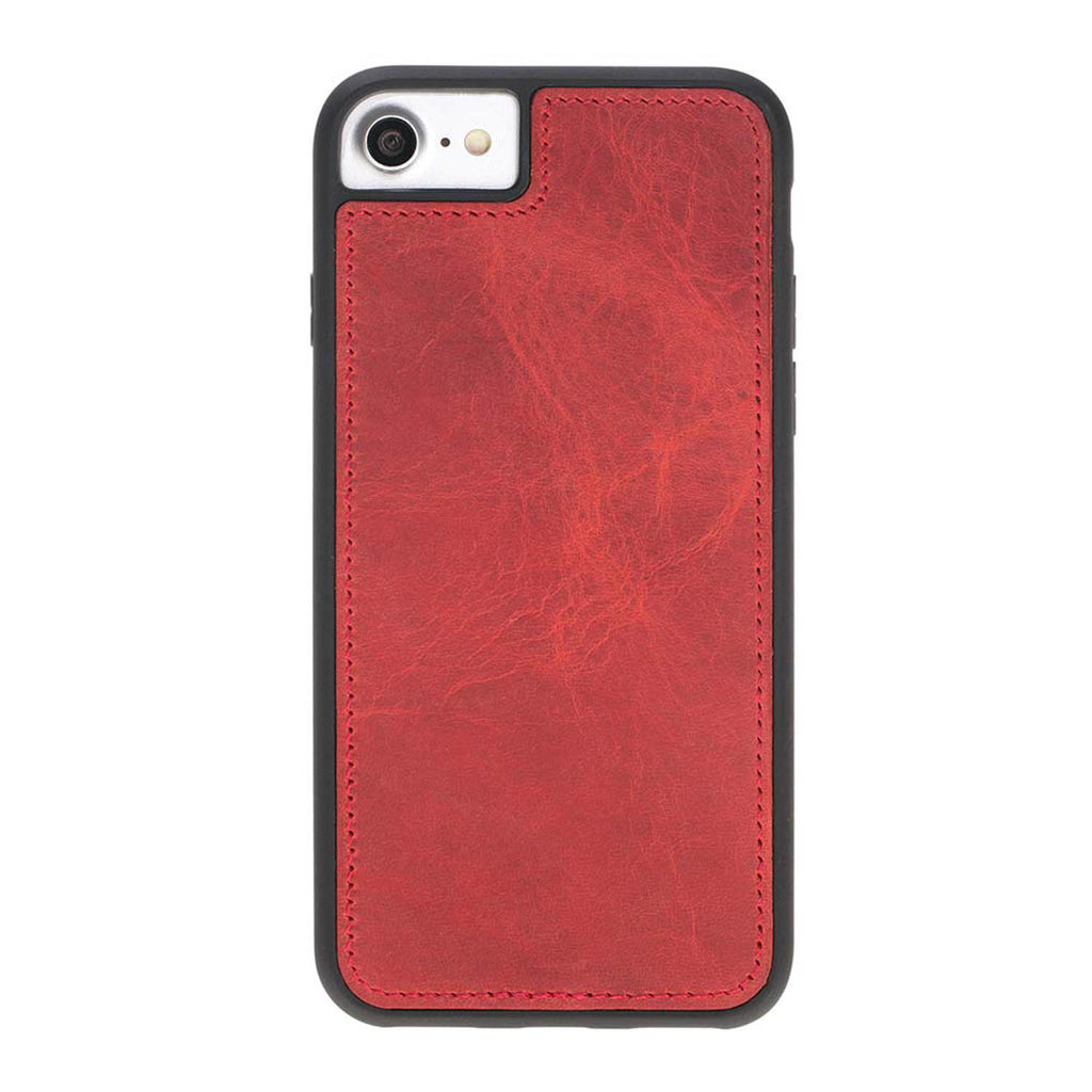 iPhone SE / 8 / 7 Red Leather Detachable 2-in-1 Wallet Case with Card Holder - Hardiston - 6