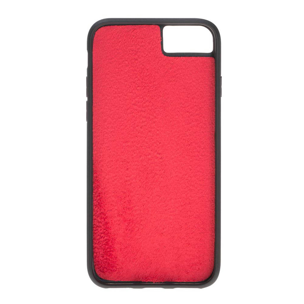 iPhone SE / 8 / 7 Red Leather Detachable 2-in-1 Wallet Case with Card Holder - Hardiston - 7
