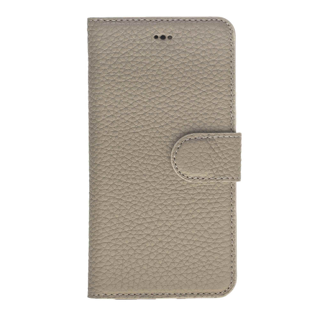 iPhone X/XS Beige Leather Detachable 2-in-1 Wallet Case with Card Holder - Hardiston - 4