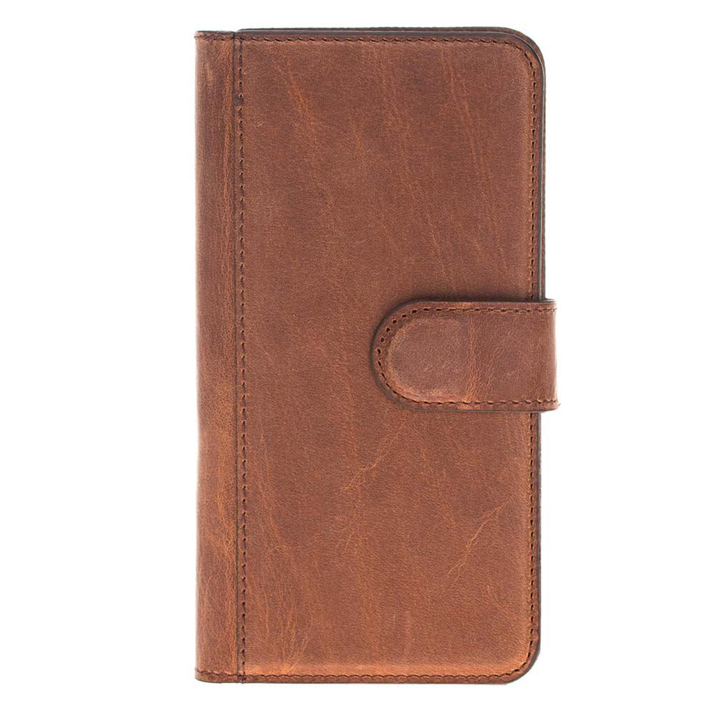iPhone X / XS Brown Leather Detachable Dual 2-in-1 Wallet Case with Card Holder - Hardiston - 5
