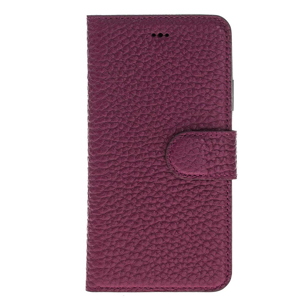 iPhone X/XS Burgundy Leather Detachable 2-in-1 Wallet Case with Card Holder - Hardiston - 4