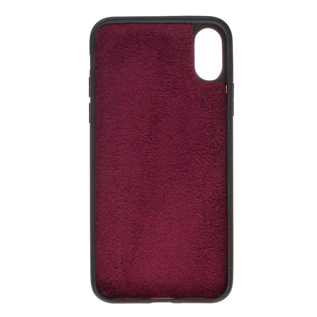 iPhone X/XS Burgundy Leather Detachable 2-in-1 Wallet Case with Card Holder - Hardiston - 7