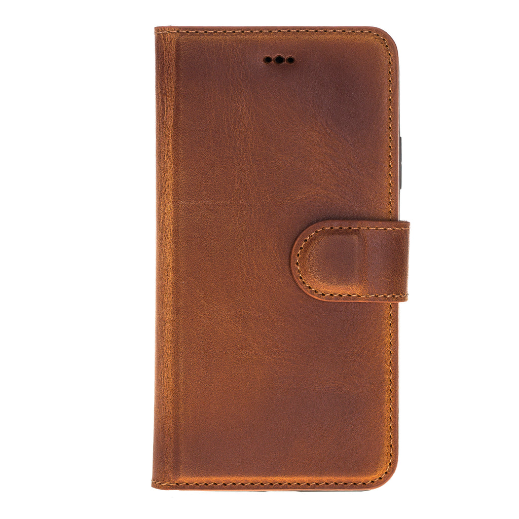 iPhone X/XS Cinnamon Leather Detachable 2-in-1 Wallet Case with Card Holder - Hardiston - 4