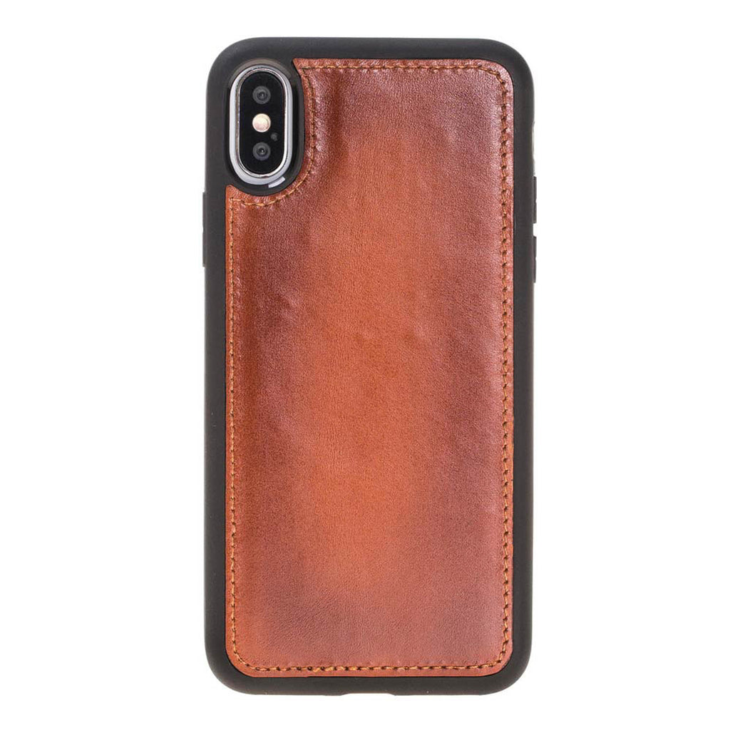 iPhone X / XS Russet Leather Detachable Dual 2-in-1 Wallet Case with Card Holder - Hardiston - 7