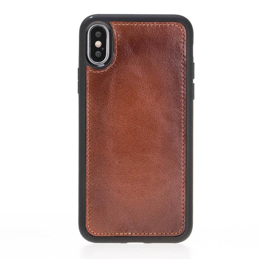 iPhone X/XS Russet Leather Detachable 2-in-1 Wallet Case with Card Holder - Hardiston - 6