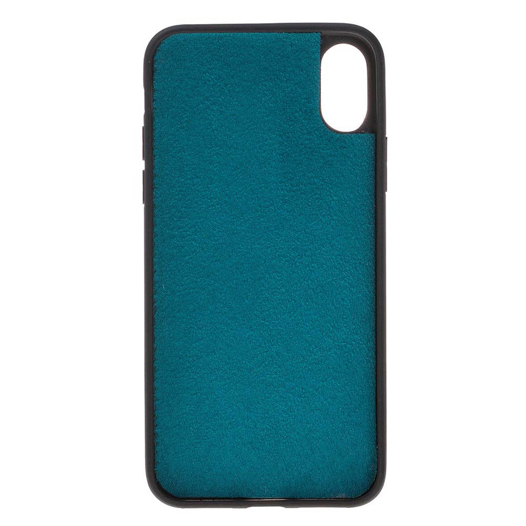 iPhone X/XS Turquoise Leather Detachable 2-in-1 Wallet Case with Card Holder - Hardiston - 7