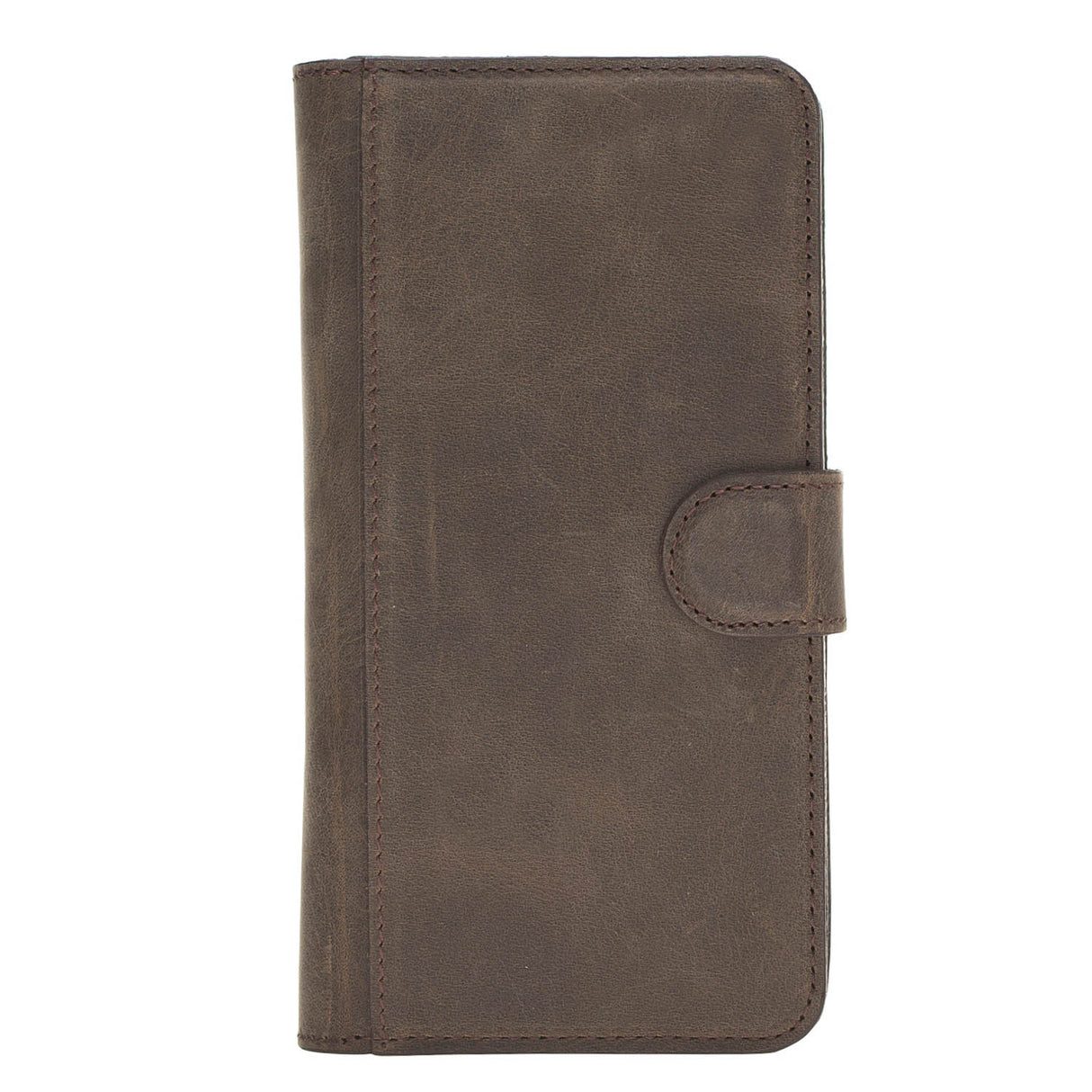 iPhone XR Mocha Leather Detachable Dual 2-in-1 Wallet Case with Card Holder - Hardiston - 5