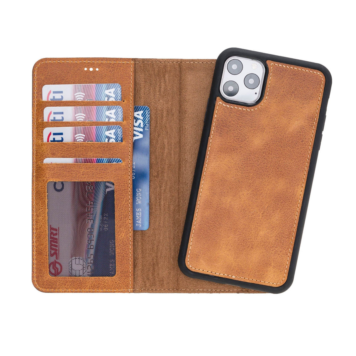 iPhone 11 Pro Max Leather Wallet Case by Hardiston - premium iPhone 11 Cases