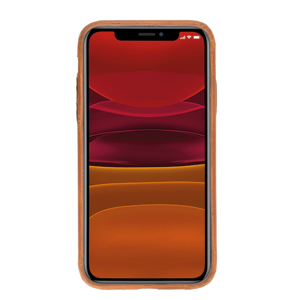 iPhone 11 Snap - on Full Cover Leather Case with Credit Card Slots by Hardiston - premium iPhone 11 Cases