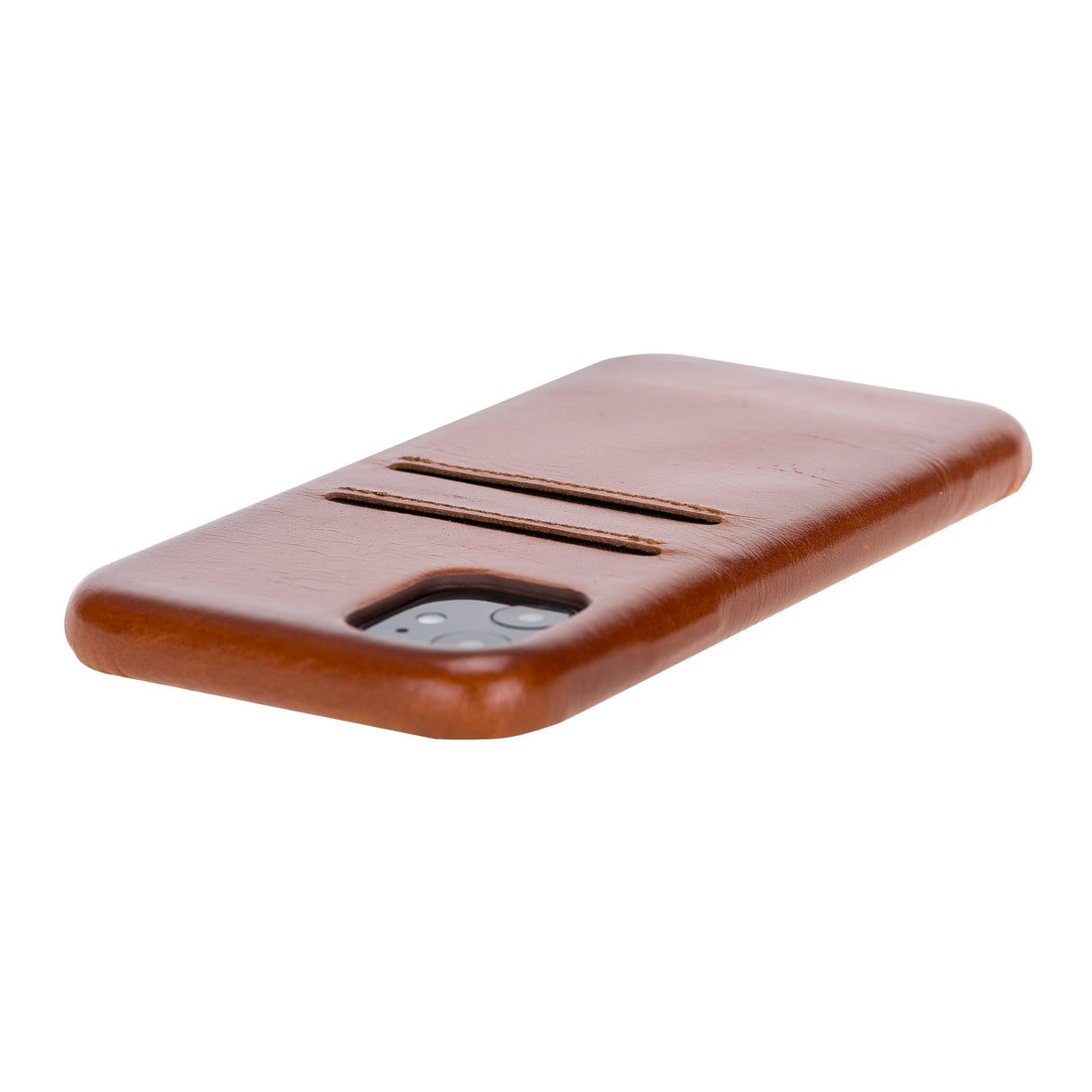 iPhone 11 Snap - on Full Cover Leather Case with Credit Card Slots by Hardiston - premium iPhone 11 Cases