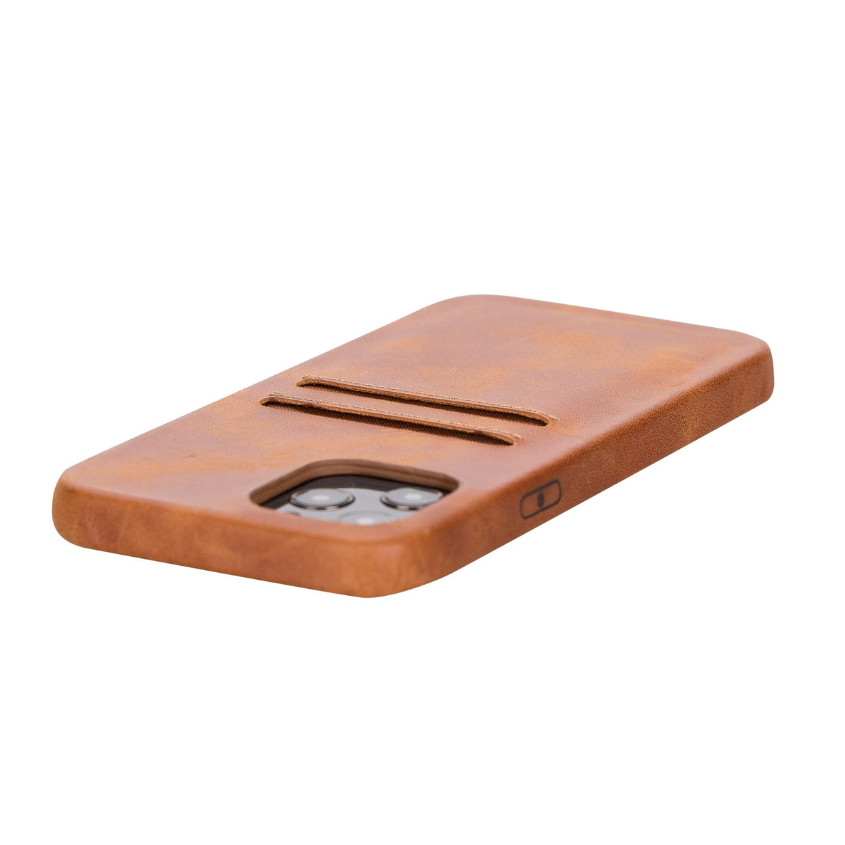 iPhone 12 Pro Max Snap - on Full Cover Leather Case with Credit Card Slots by Hardiston - premium iPhone 12 Cases