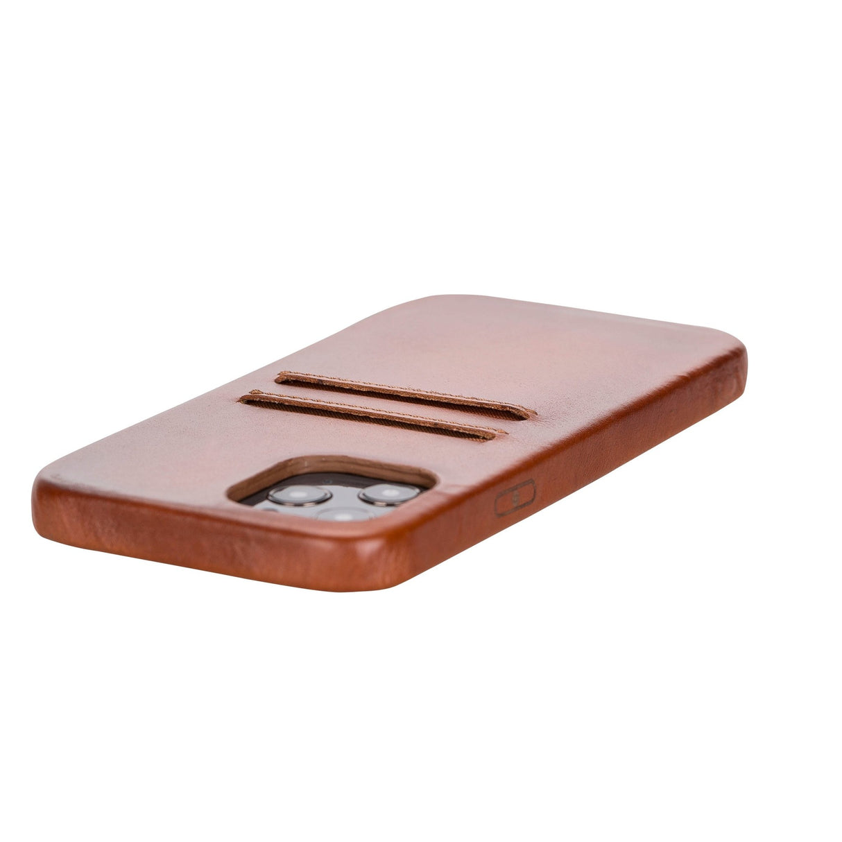 iPhone 12 Pro Max Snap - on Full Cover Leather Case with Credit Card Slots by Hardiston - premium iPhone 12 Cases