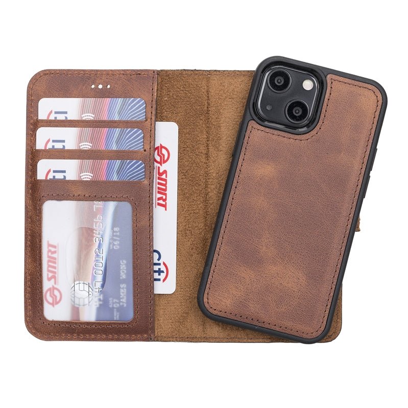 iPhone 13 Mini Leather Wallet Case by Hardiston - premium mws_apo_generated