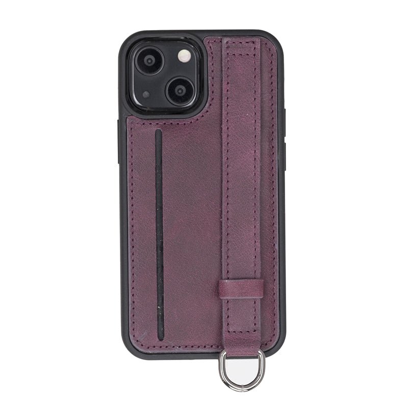 iPhone 13 Mini Snap - on Leather Grip Case by Hardiston - premium iPhone 13 Cases