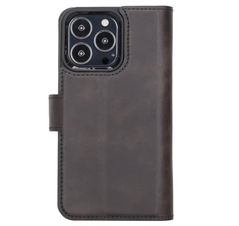 iPhone 13 Pro Leather Dual Wallet Case by Hardiston - premium iPhone 13 Cases
