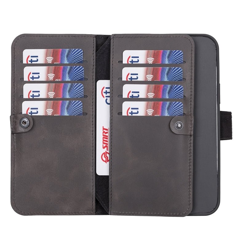 iPhone 13 Pro Leather Dual Wallet Case by Hardiston - premium iPhone 13 Cases