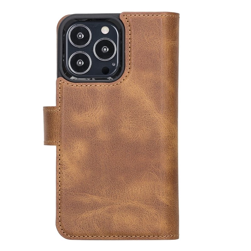 iPhone 13 Pro Leather Dual Wallet Case by Hardiston - premium iPhone 13 Cases