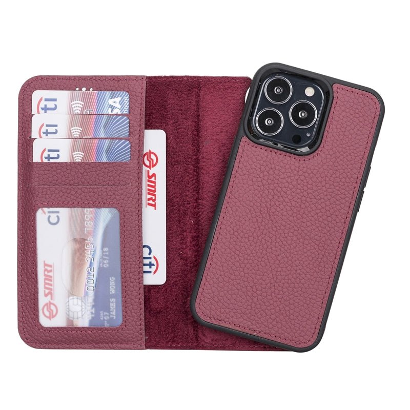 iPhone 13 Pro Leather Wallet Case by Hardiston - premium iPhone 13 Cases