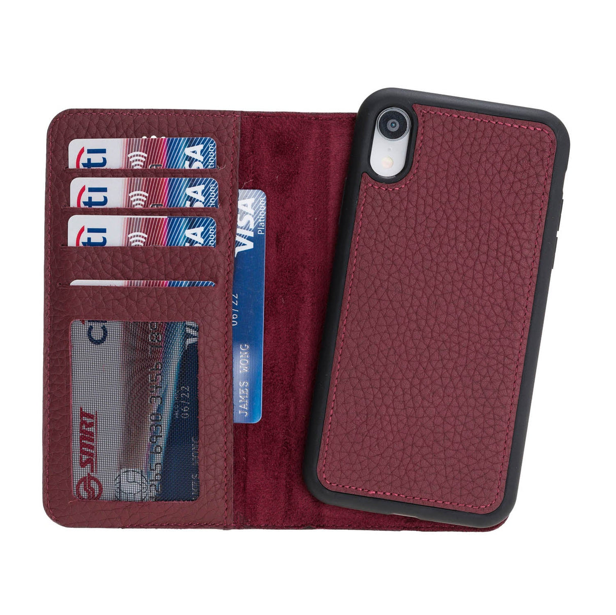 iPhone XR Leather Wallet Case by Hardiston - premium iPhone 10 (X) Cases
