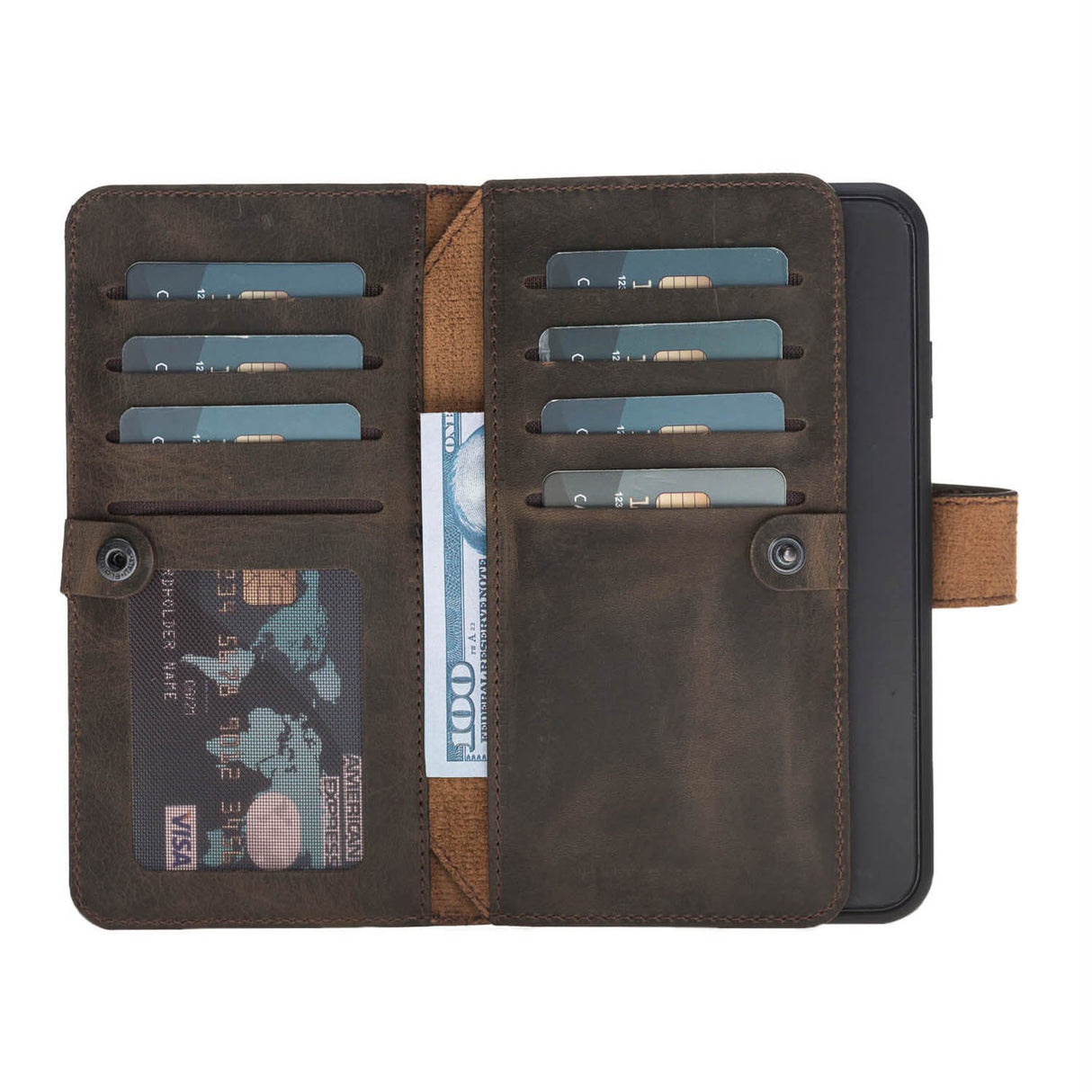 iPhone XS Max Dual Fold Magnetic Detachable Leather Wallet Case by Hardiston - premium iPhone 10 (X) Cases