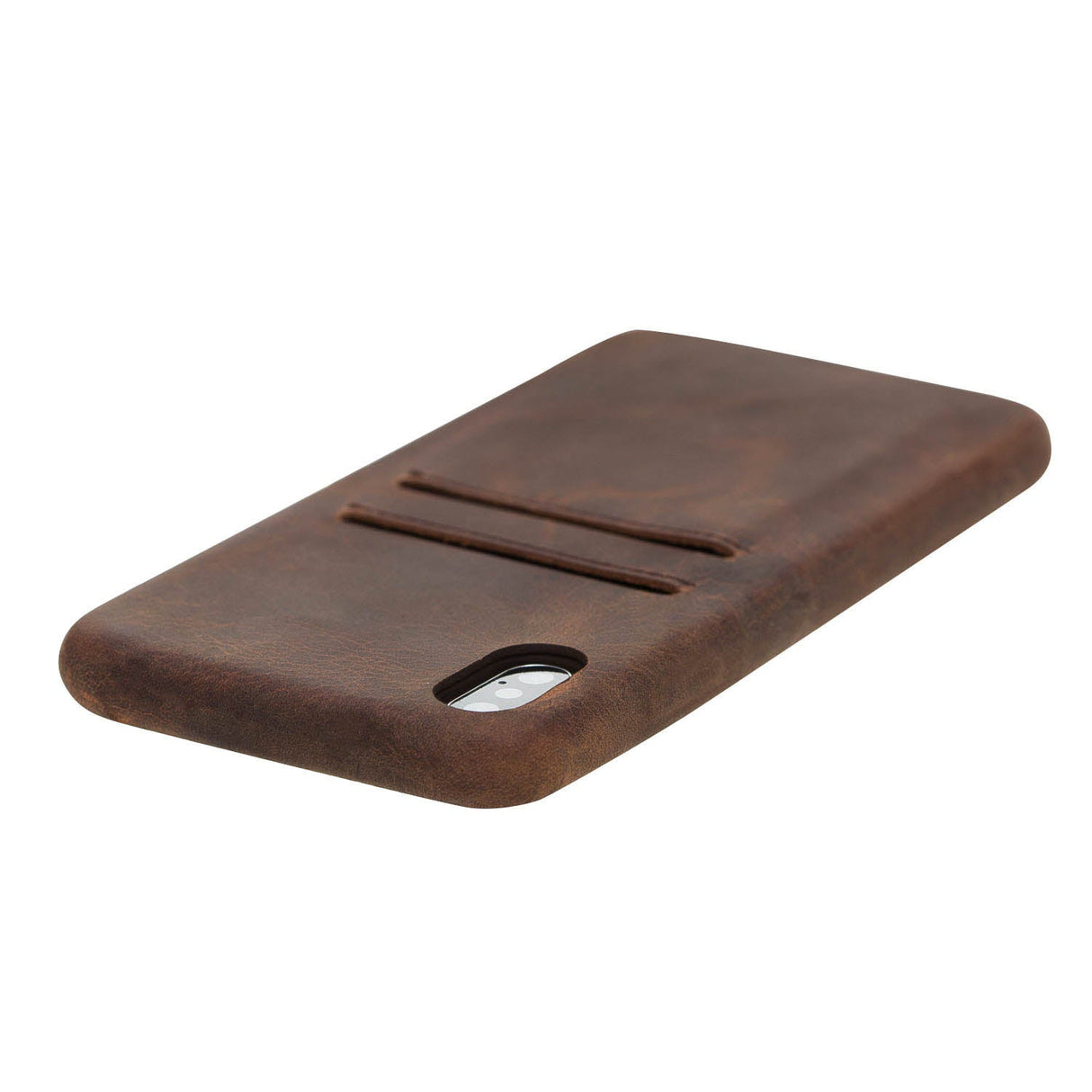 iPhone Xs Max Snap - on Full Cover Leather Case with Credit Card Slots by Hardiston - premium iPhone 10 (X) Cases