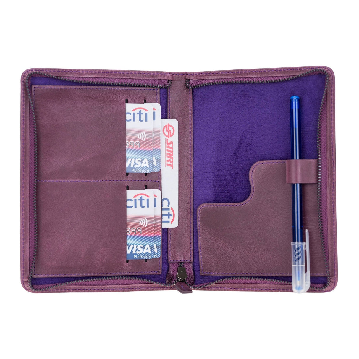 Leather Passport Organizer Bag by Hardiston - premium mws_apo_generated