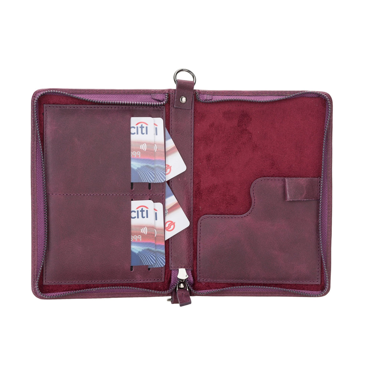 Leather Passport Organizer Bag by Hardiston - premium Passport Cases
