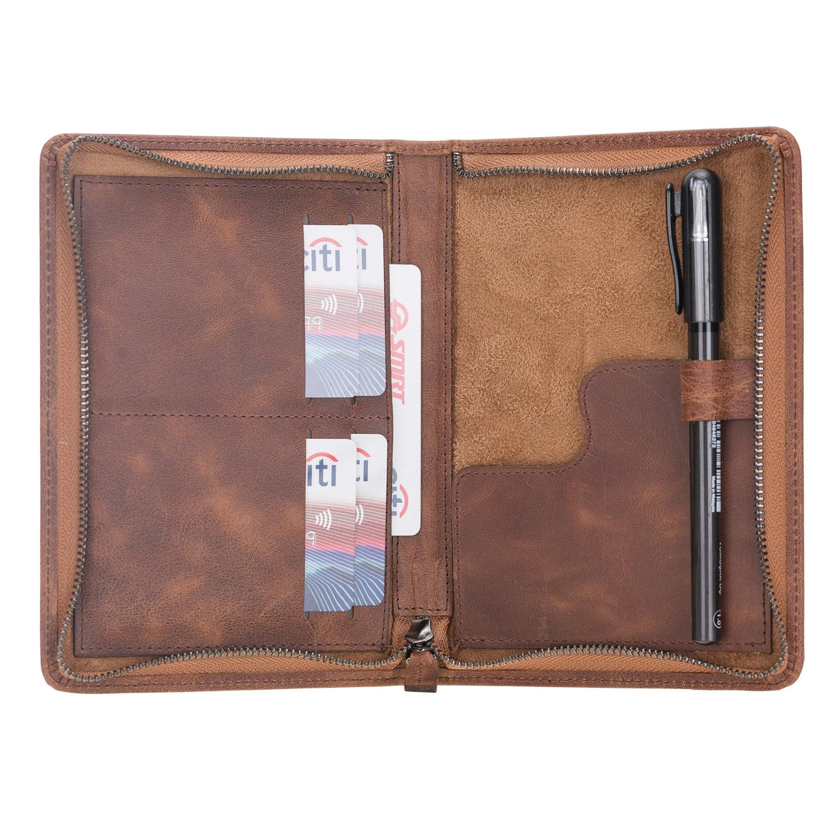 Leather Passport Organizer Bag by Hardiston - premium Passport Cases