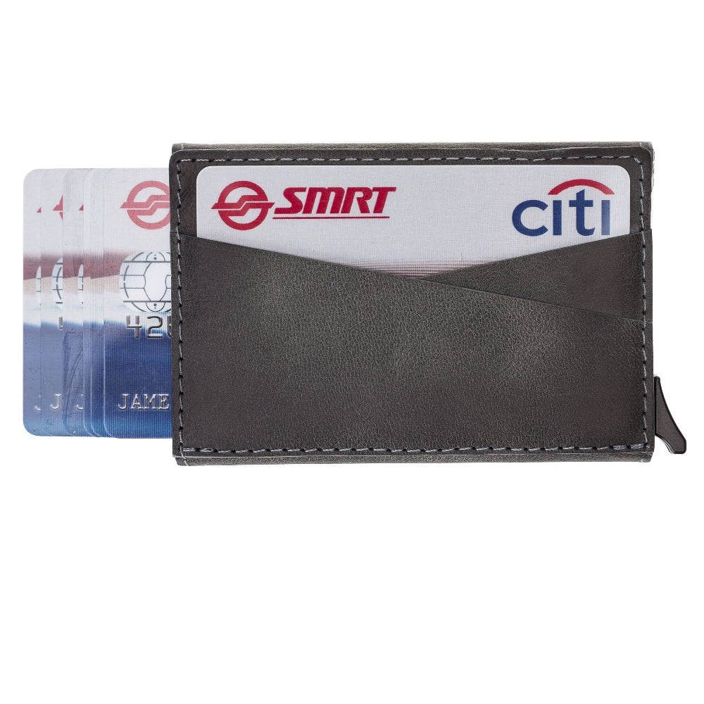 RFID Protected Card Holder Classic Flap Closure Wallet with Card and ID Slots by Hardiston - premium Card Holders