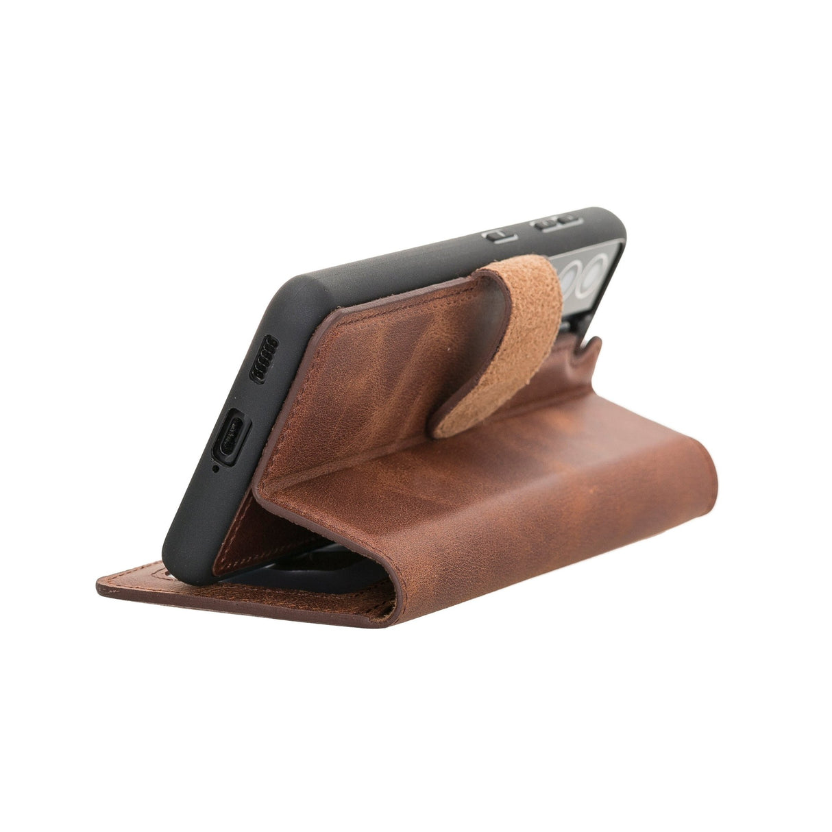 Samsung Galaxy S21 Magnetic Detachable Leather Wallet Case by Hardiston - premium Samsung S - 21 Cases