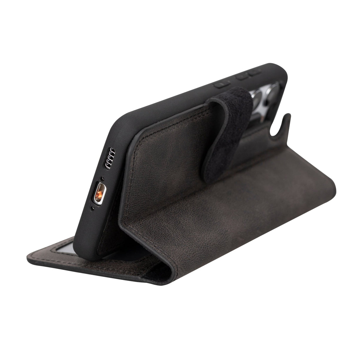 Samsung Galaxy S23 Magnetic Detachable Leather Wallet Case by Hardiston - premium Samsung S - 23 Cases