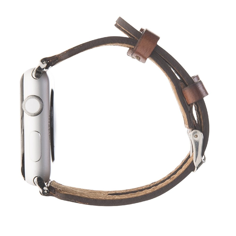 Twin Strap Leather Band for Apple Watch by Hardiston - premium Watch Bands - Apple