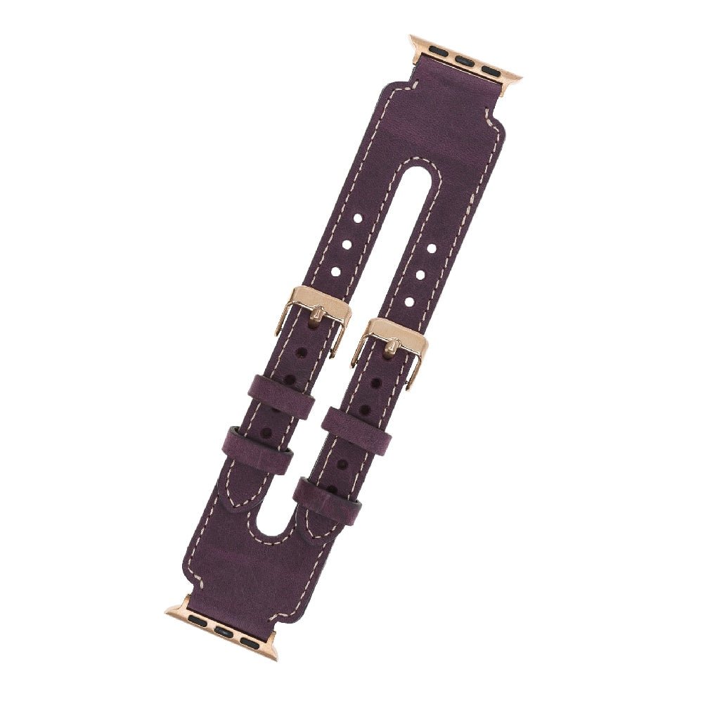 Twin Strap Leather Band for Apple Watch by Hardiston - premium Watch Bands - Apple