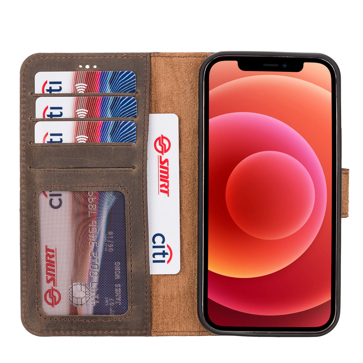 iPhone 12 Leather Wallet Case