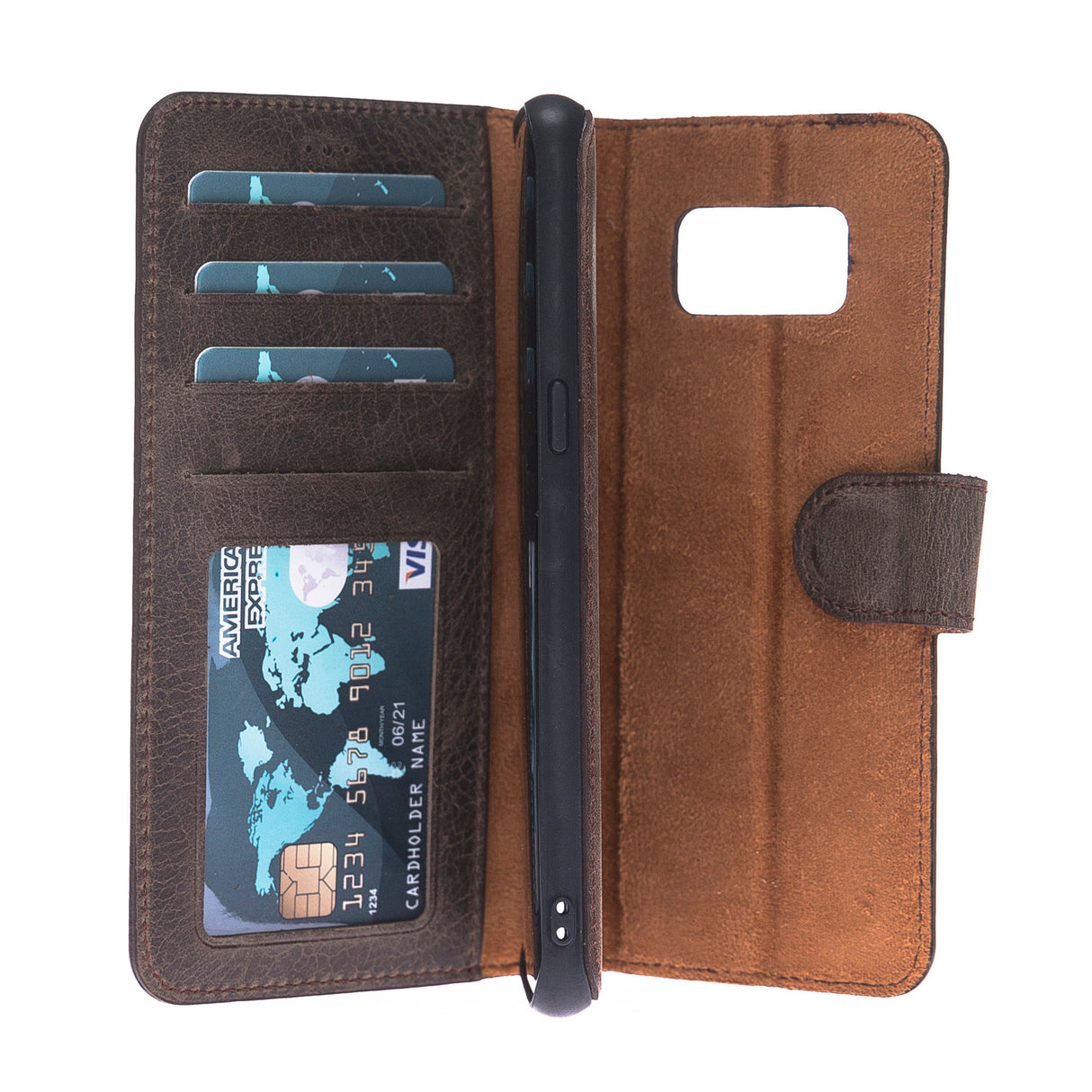 Samsung Galaxy S8 Plus Magnetic Detachable Leather Wallet Case