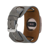 Cuff Leather Band for Fitbit Watches