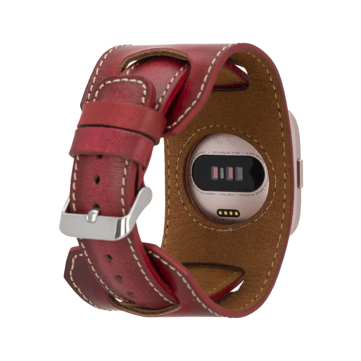 Cuff Leather Band for Fitbit Watches