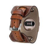 Cuff Leather Band for Fitbit Watches