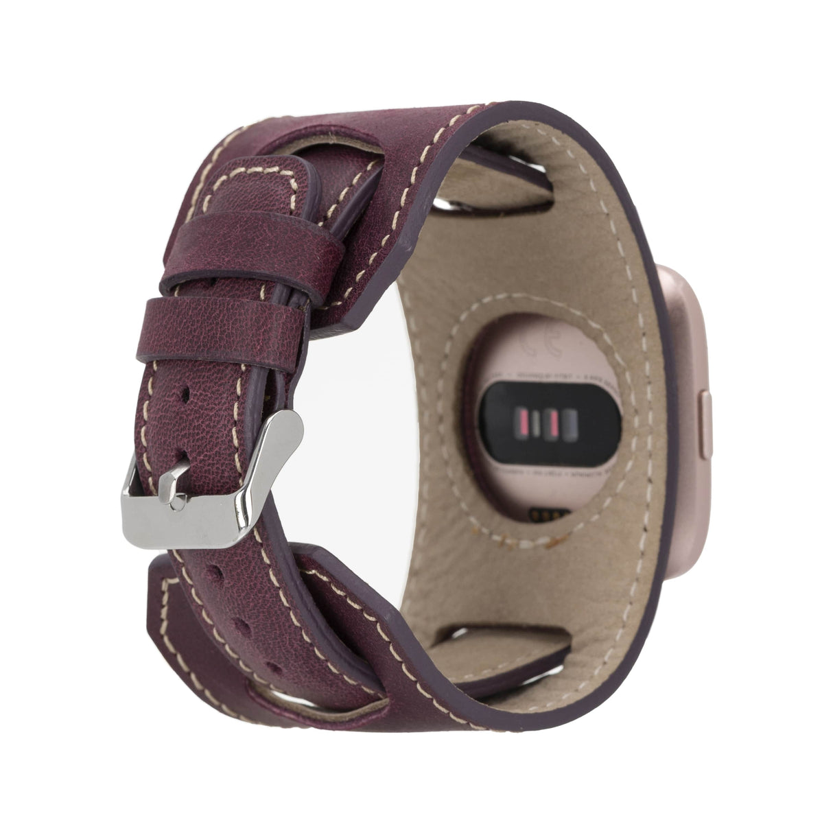 Cuff Leather Band for Fitbit Watches