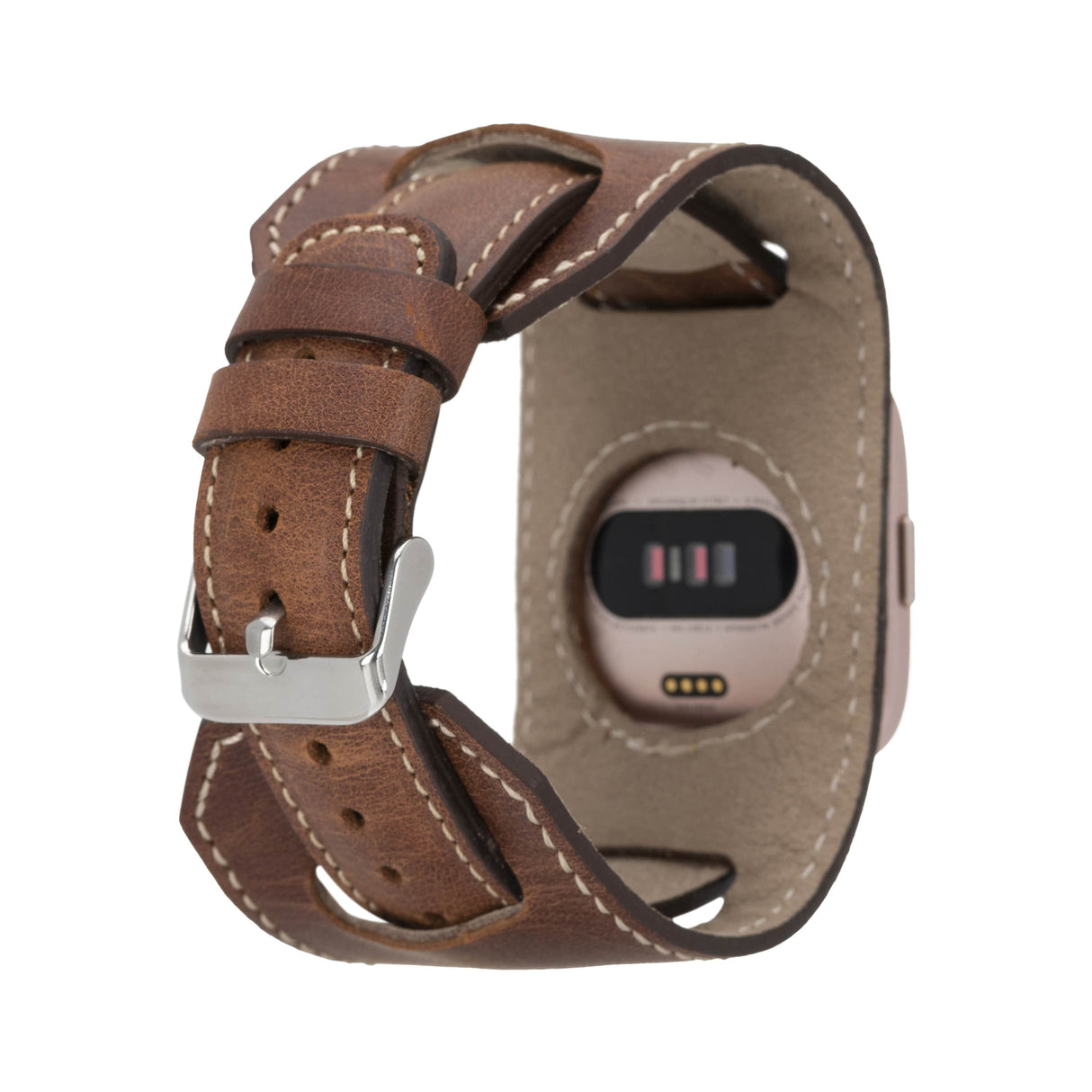 Cuff Leather Band for Fitbit Watches