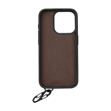 iPhone 14 Pro Snap-on Leather Grip Case