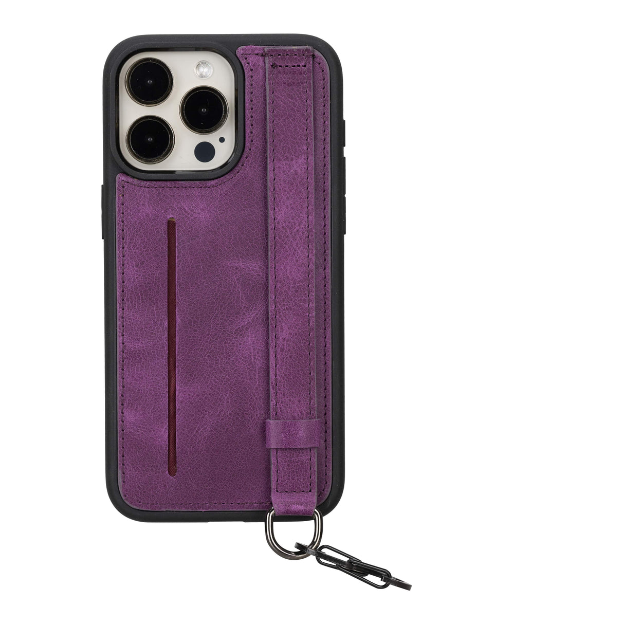 iPhone 14 Max Snap-on Leather Grip Case